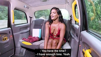 Fake Taxi - Desi student Suraya Ndia POV blowjob and hot sex