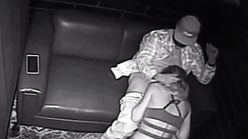 Blonde Stripper Bareback in club