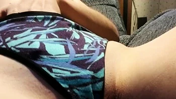 Playing over my panties - Tattooed Teen's Solo Show