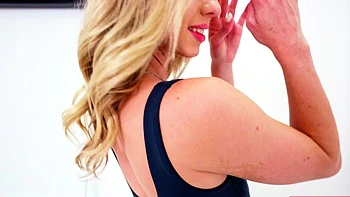 POV Casting Skinny Blonde Amateur Cheerleader Kait 60FPS