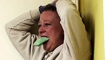 Naughty mouth swabbed out with soap