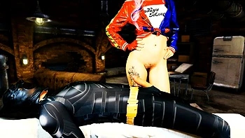 Harley Quinn Farts In Batmans Face And Pegs Him!