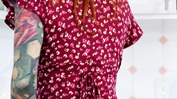 Insecure stepmom comforted by stepson