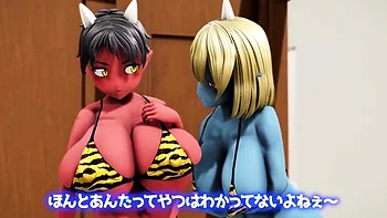 Hentai redhead gives blowjob and having sex