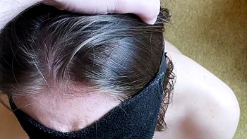 Amateur brunette fucks two big cocks