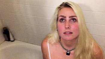 Sexy blonde chick solo masturbation