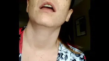 playing with my titties in the window for truck drivers to see outside