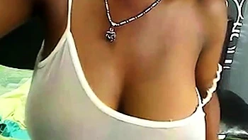 Black Girl Shows Off Her Breasts On Webcam
