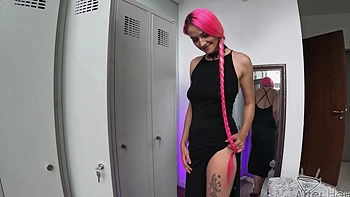 Playful solo sex with a nice girl Adelle and her favorite dildo