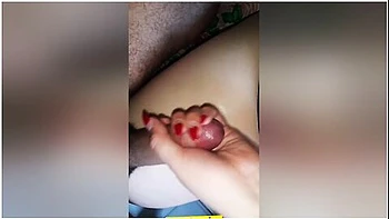 Bbw Jeanssitting & Lapdance On Slaves Cock Finish On Handjob With Long Nails #buttcrush #cockcrush