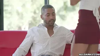 Ebony realtor Scarlit Scandal is waiting for her client Dillon Cox during open house.They become horny and started a hot sex inside the model house.