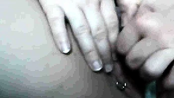 Massaging clit of my pierced pussy (close up)