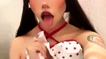 Mature asians up close toy and fingering masturbation action