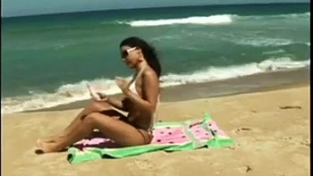 Mnica Mattos and Don Picone on the Beach: Blowjob, Doggy  Cowgirl Porn