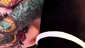 Lovely Amateur teen brunette masturbating outdoor