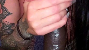 Big cock EXGF interracial busty geek coed blowjob