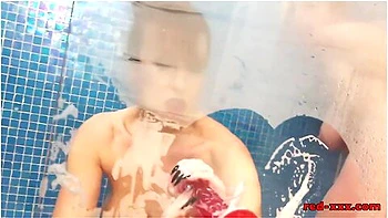 Lucy Red, Red Lucy And Red Xxx - Red And Lucy Fuck Their Toys In The Shower