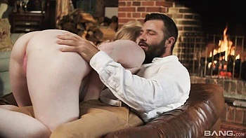 Adorable angel with round ass Satine Spark jumps on a big boner