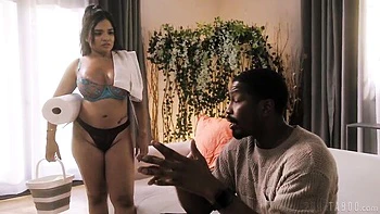 Busty brunette Summer Col is enjoying this huge wiener so much