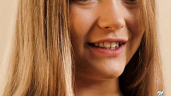 Beautiful solo by the kitchen table with a long-legged Hazel Grace