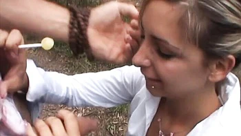 Skinny pigtailed chick Valentina likes jumping on a pretty hard cock