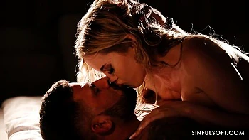 Gorgeous nighttime fuck in the missionary pose with a slutty Maya Rose