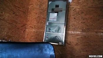 Astonishing hard fuck in the cowgirl pose with a slutty brunette El Storm