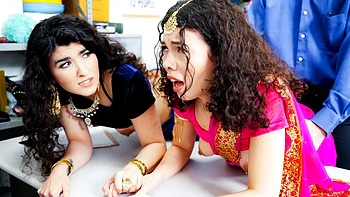 Satine Summers and Nikki Slick are enjoying this massive dick