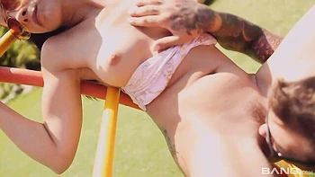 Awesome dick-riding session with a gorgeous beauty Julia De Lucia