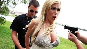 Awesome sex in the missionary pose with a busty blonde Nikki Benz
