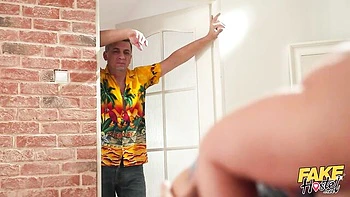 Awesome sideways pose fuck with a busty blonde girlfriend Mar Bella