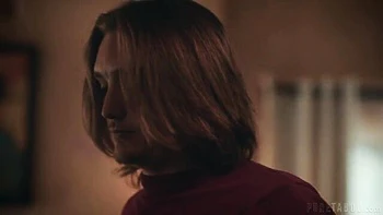 Two lucky guys fucked a godlike blonde Lexi Lore in the bed