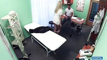 Impressive blonde Kristof nicely fucked by horny fake doctor