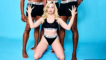 Nasty interracial double penetration with a young blonde Lexi Lore