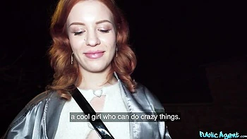 Sweet redhead chick Mia Stone fucked in the missionary pose