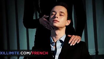 French Girls At Work featuring Blue Angel's natural tits clip