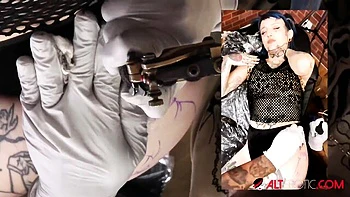 Sascha and River's getting tattooed sex