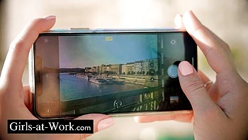 Alyssa Bounty and Alexa Flexy's brunette smut by Girls At Work