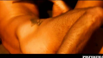 Dirty Black Angelika at double penetration action