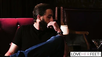 Kira and Lucas's foot goddess scene