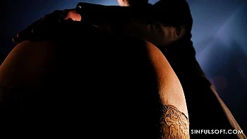 Divine Karina King at curvy dirt