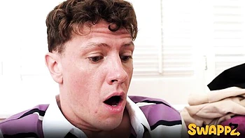 Sis Swap featuring Harlow West and Ashlyn Angel's blowjob dirt