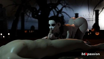 Deep throat xxx with fascinating puss from 3DXPassion