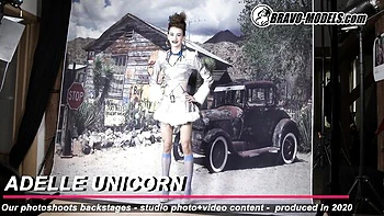 Sex hungry Adelle Unicorn and Adelle at reality clip