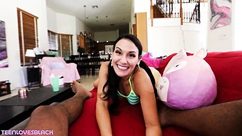 Teen Loves Black featuring Jade Greene's brunette sex