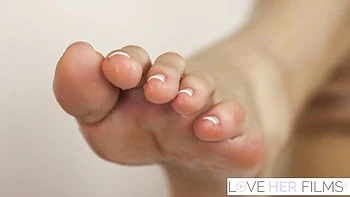 Adroit date's toe sucking action