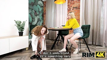 Girls rimming sex with emotional Steve from Rim4k