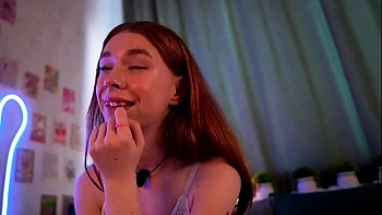 Close up teen foot worship