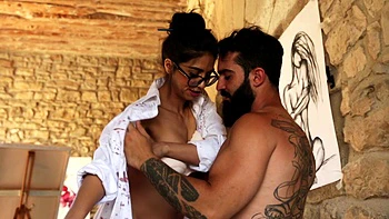 Latina chick Julia De Lucia enjoys riding cock in cowgirl position