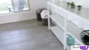 BrattyMilf Kagney Linn Carters Yoga Session Turns Into BJ and Fuck With Stepson